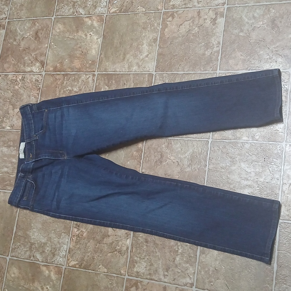 Cookie Johnson Faith Straight Dark Blue Jeans With Whiskering Good Cond Size 30